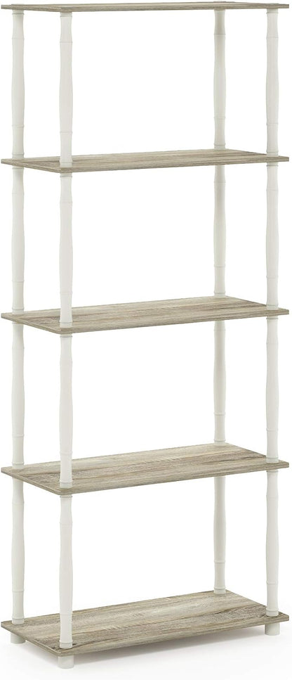 Furinno Turn-N-Tube 5-Tier Multipurpose Shelf / Display Rack / Storage Shelf / by Furinno-FitsYourSpaceFitsYourBudget