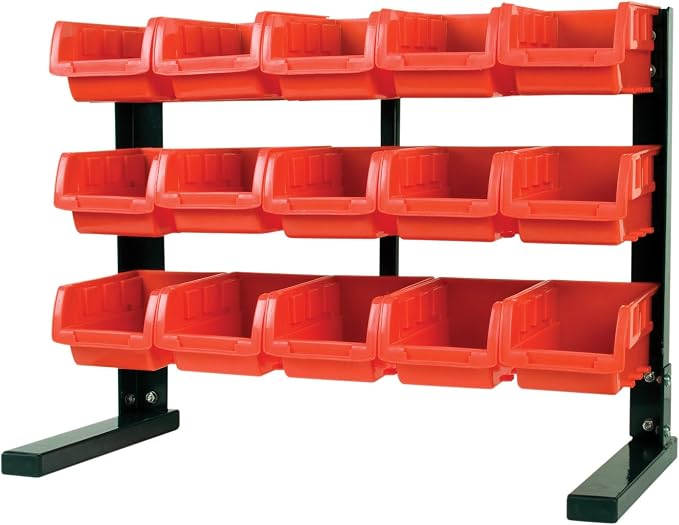 MaxWorks 80695 Bench/Table Top 15-Bin Parts Rack - Image 2