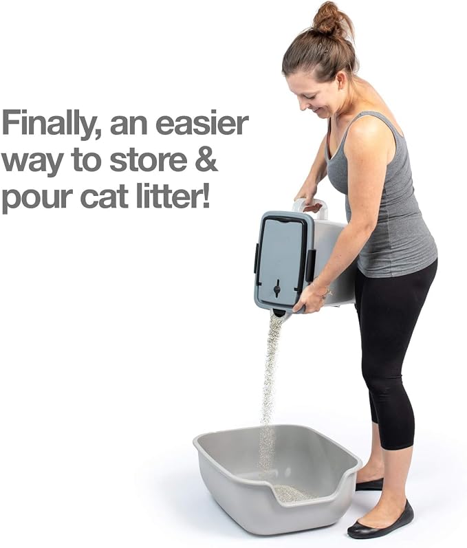 PetFusion BetterBin Portable Litter Storage Container | Holds up to 25 lbs/10 - Image 2