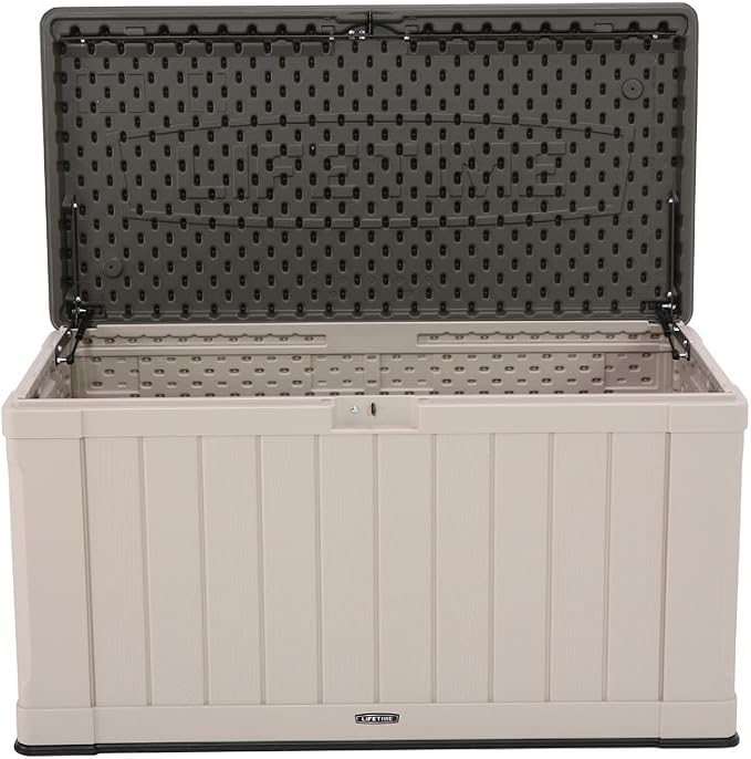 LIFETIME 60186 Heavy-Duty Outdoor Storage Deck Box, 116 Gallon, Desert - Image 4