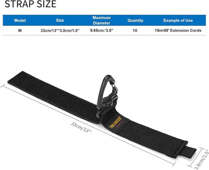 Heavy Duty Storage Straps, Trilancer Hook-and-Loop Cord Organizer and Hanger - Image 2