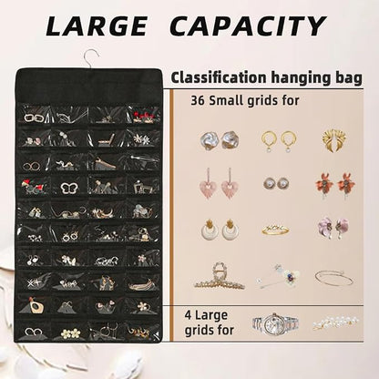 Hanging Jewelry Organizer Storage Earring Jewelry Storage Bag - Image 2