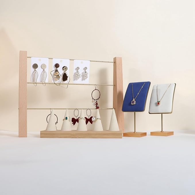 GemeShou 3 Tiers Beech Earring display stands - Image 9