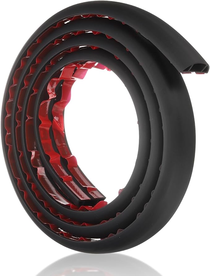 HARFINGTON 6ft Cord Cover Floor W0.6 x H0.33 Inner Channel PVC Hide Extension - Image 3