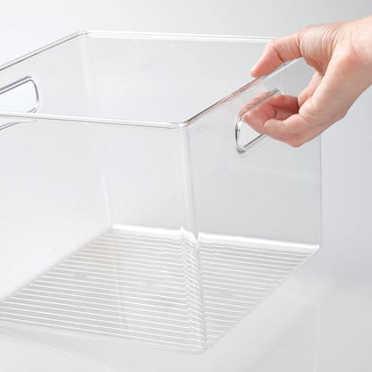 mDesign Plastic Modern Storage Organizer Bin Basket - Image 4