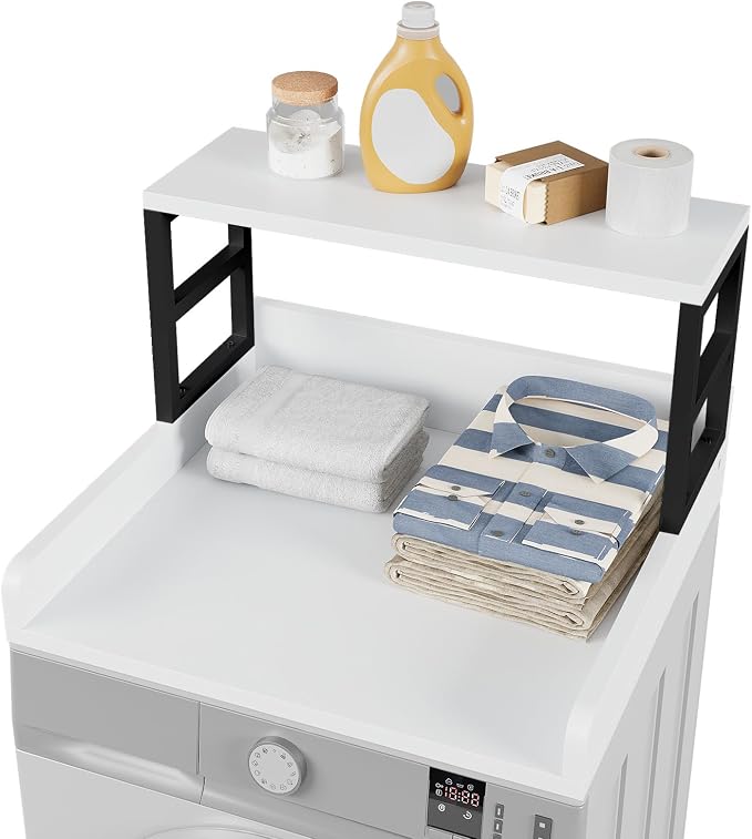 Washer Dryer Countertop with Shelf, 27.5″D x 27.5″W x 16.7″H, Countertop by Unknown