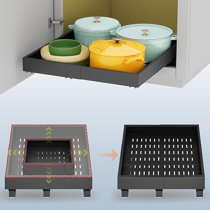 Pull out Cabinet Organizer, Expandable Width and Depth by Fokyfok