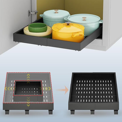 Pull out Cabinet Organizer, Expandable Width and Depth by Fokyfok