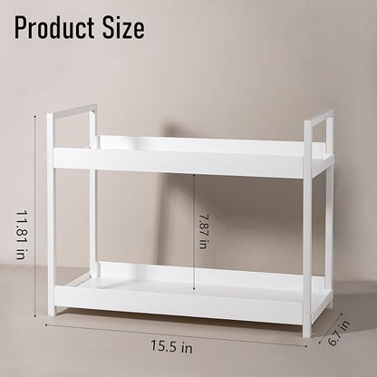 Bathroom Counter Organizer 2 Tier Vanity Storage Countertop Shelf Makeup - Image 7