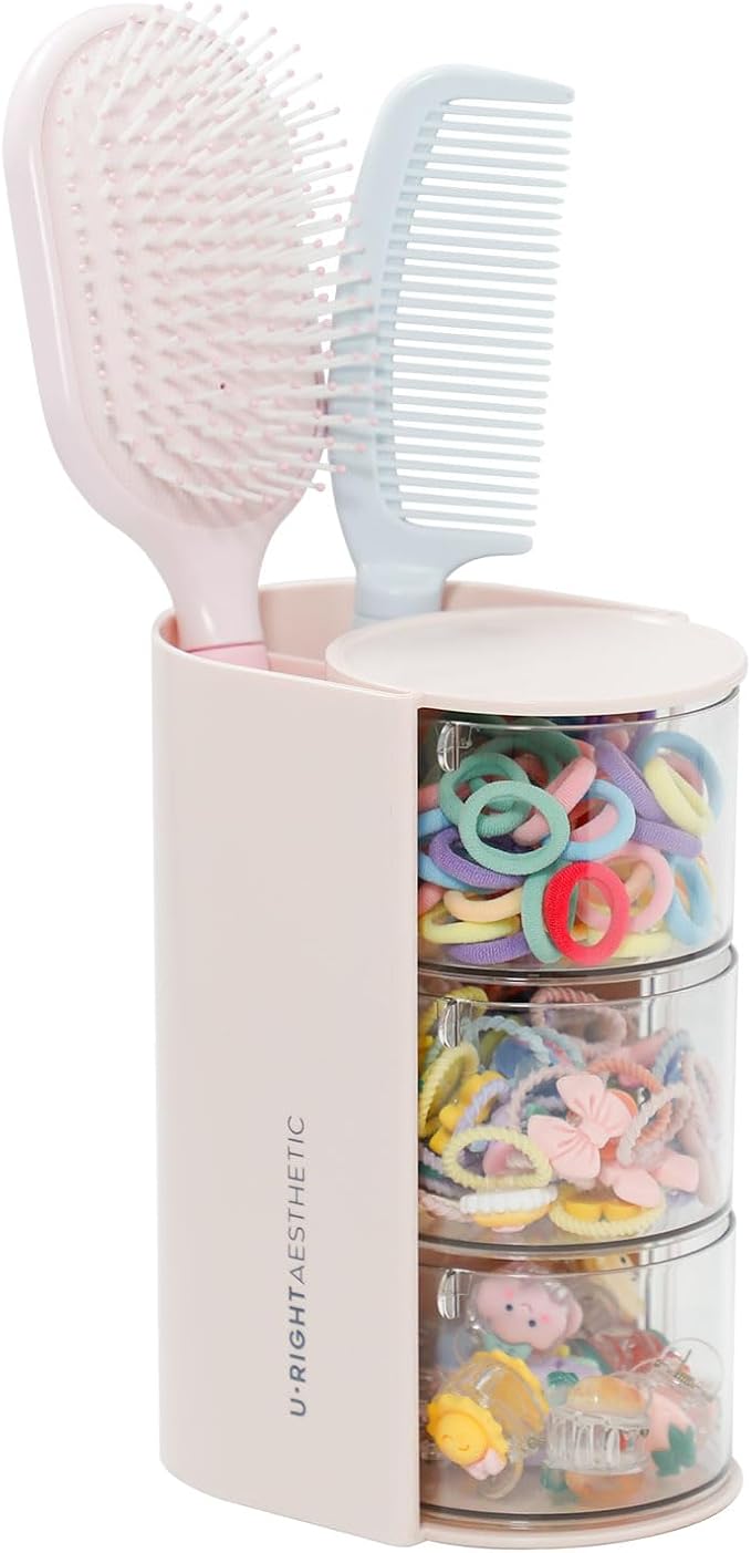 FABROK 3-Layer Clear Hair Accessories Organizer by FABROK