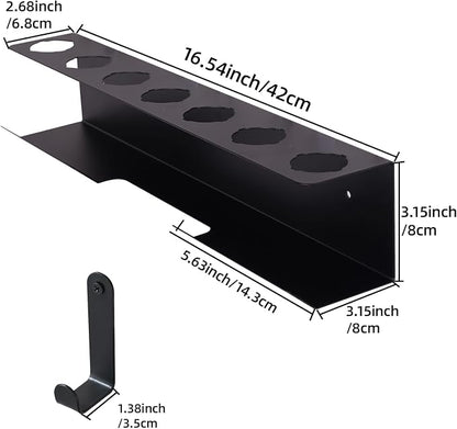 Curling Iron Holder, Flat Iron Holder Wall Mount, Stainless Steel Hair Tool - Image 6
