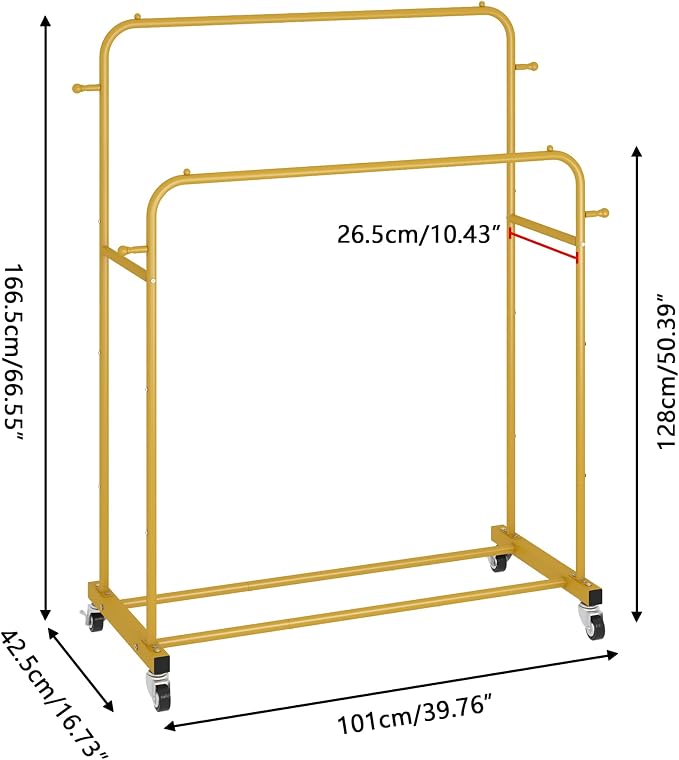 Laiensia Double Rods Garment Rack - Image 2