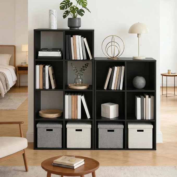 8 Cube Storage Organizer Shelf, Open Cube Bookshelf, Reversible Bookcase - Image 6