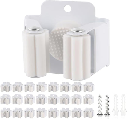 Verdenu 25 Pack Broom Holder Wall Mount, Mop and Broom Holder Wall Mount by Verdenu