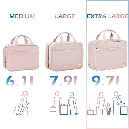 NISHEL Travel Toiletry Bag for women, Portable Hanging Organizer for - Image 3