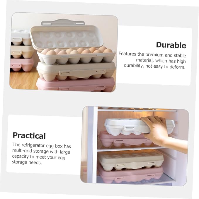Toyvian 2pcs Egg Storage Container - Image 9