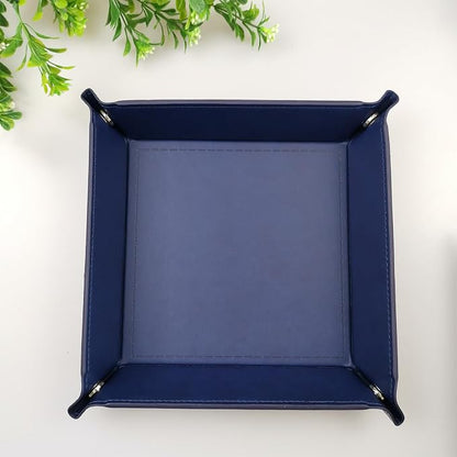 siduater Valet Tray Desktop Storage Organizer – Vegan Leather Catchall Tray - Image 8