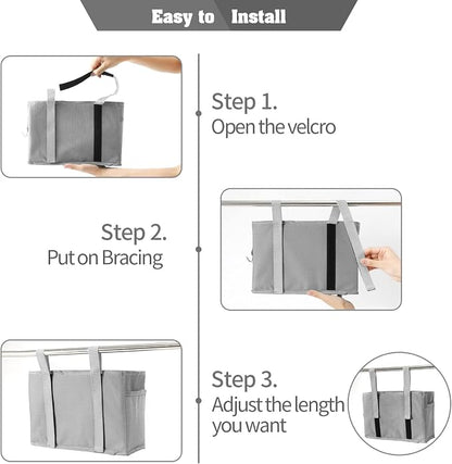 Bseash Bunk Bed Organizer, Bedside Caddy Hanging Bed Organizer Storage Bag - Image 5