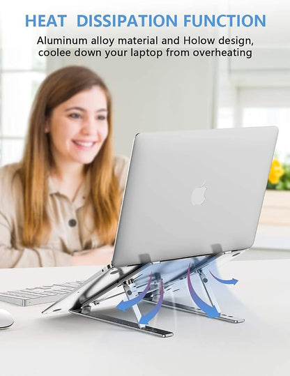 Laptop Stand, Adjustable Aluminum Foldable Portable Holder, Upgrade Whole - Image 5