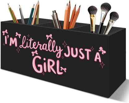 Coquette Pink Bow Pen Pencil Holder Organizer by Unknown