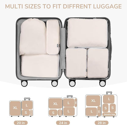 CherryNow Compression Packing Cubes, 7 Set Packing Cubes - Image 5