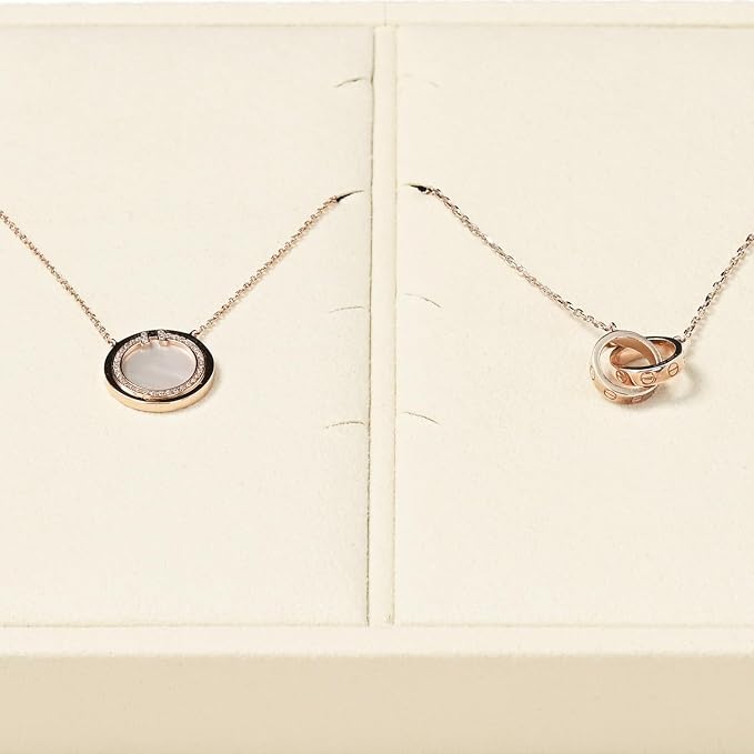 Oirlv Microfiber Jewelry Pendant Display Tray Jewelry Necklace Organizer - Image 7