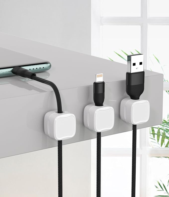 Magnetic Cable Clips, Adjustable Cord Holder Management, Adhesive Wire Keeper - Image 8