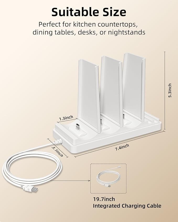 EZVALO Charging Station for Under Cabinet Lighting, Charging Base Compatible - Image 8