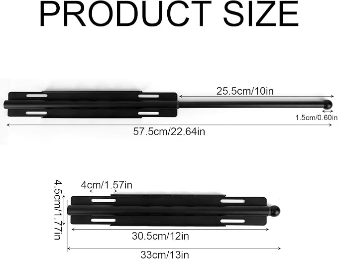 Valet Rod for Closet, Carbon Steel Extending Closet Valet Rod - Image 2