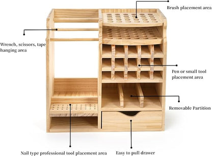 Wooden Art Supply Organizer - Image 4