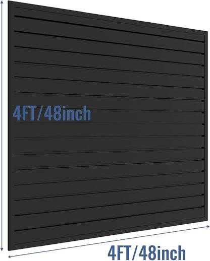 Slatwall Panel Garage Organizer PVC Slatwall Heavy Duty Wall Mounted Rack - Image 3