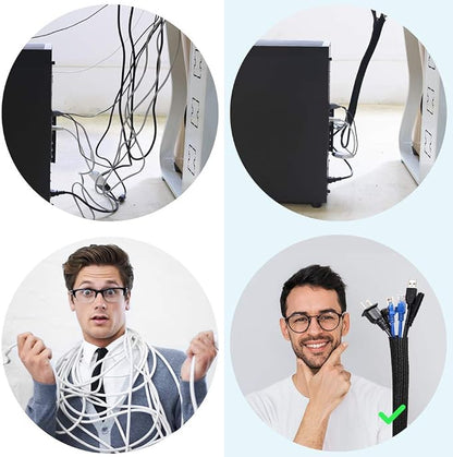 AGPTEK Cable Sleeve Cover, 10ft - Image 5