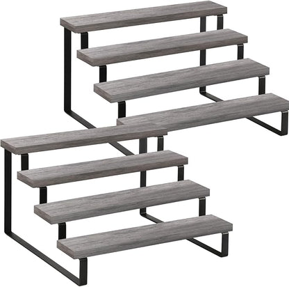 YINMIT Wooden Display Riser Stand, Tiered Perfume and Cologne Organizer Stand by YINMIT