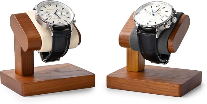 Oirlv Solid Wood Single Watch Display Stand Showcase Bracelet Bangle Jewelry - Image 4