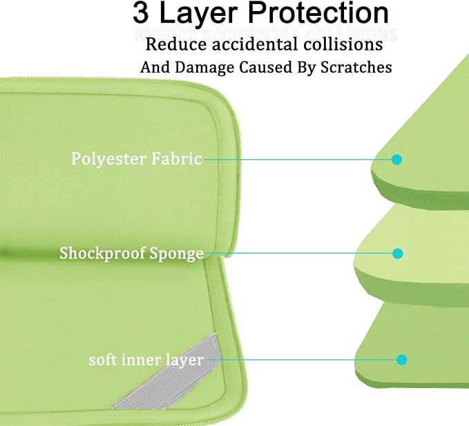 Laptop Sleeve 15.6 inch, Shockproof Protective Computer Carrying Cover - Image 4