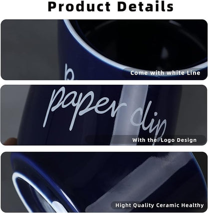 ONTUBE Porcelain Paper Clip Holders, Ceramic Paper Clip Organizer - Image 2