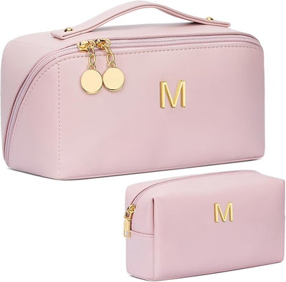 Birthday Gifts for Women Teen Girl, Personalized Initial Makeup Organizer Bag by Unknown