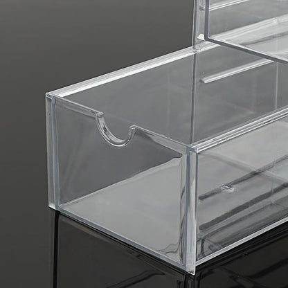 Hipiwe Plastic Drawer Organizer Clear Hair Accessories Organizer Box - Image 5