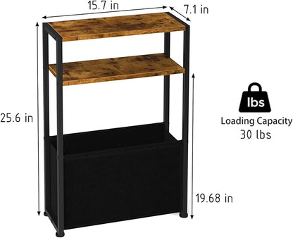 Narrow Side Table, Slim End Tables - Image 2