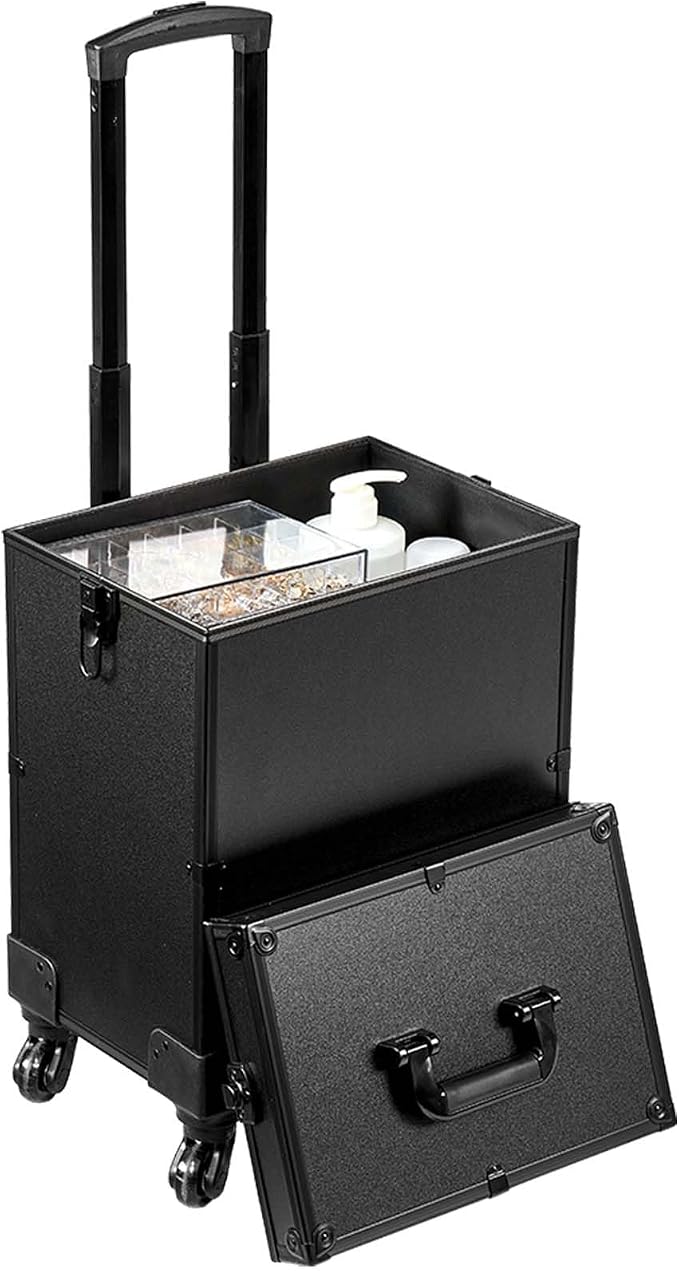 VEVOR Makeup Train Case Professional Makeup Storage Organizer Box Make Up - Image 9