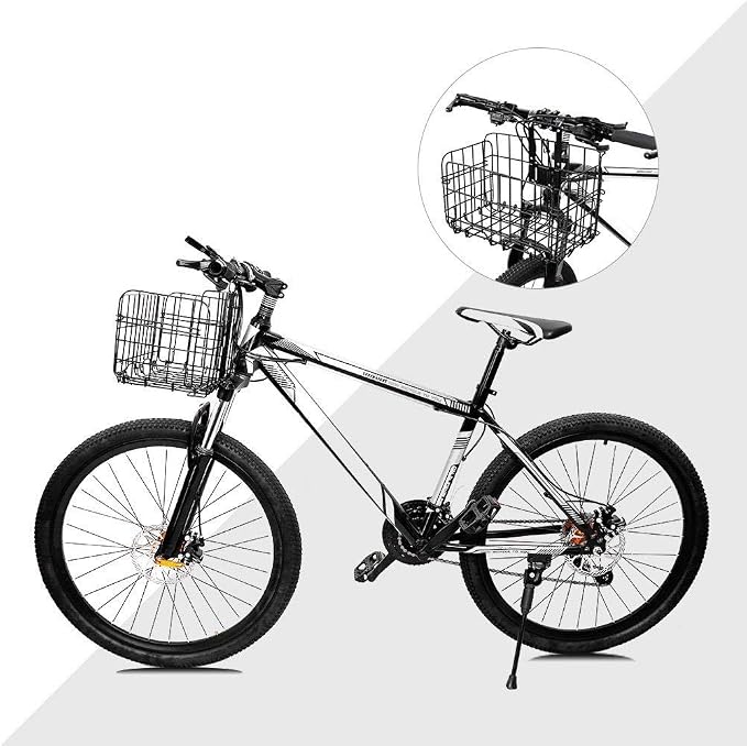 HOMEE Folding Rear Bike Basket Wire Mesh Fold-Up Detachable Front Bag Rear | - Image 9