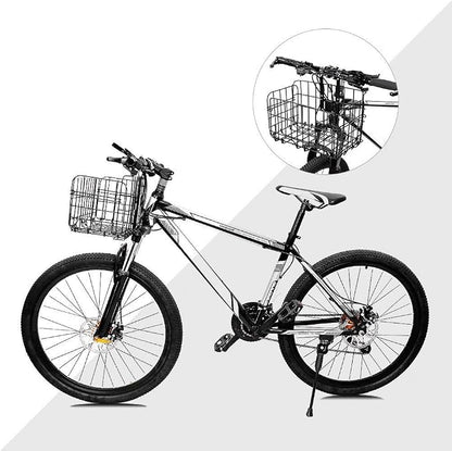HOMEE Folding Rear Bike Basket Wire Mesh Fold-Up Detachable Front Bag Rear | - Image 9