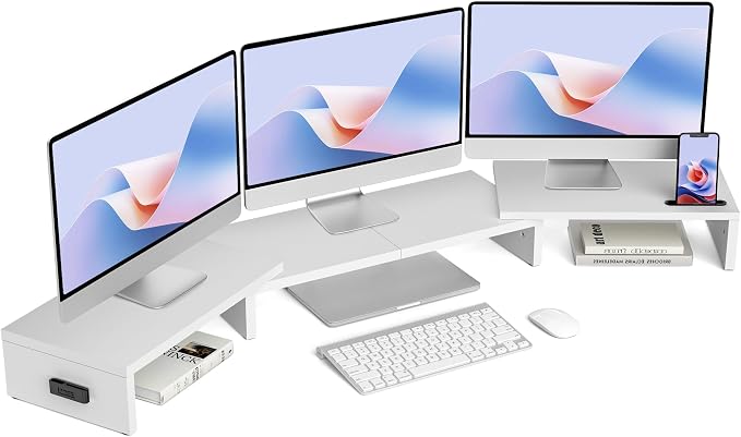 BONTEC Triple Monitor Stand Riser by BONTEC