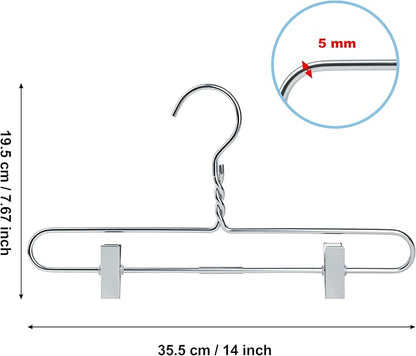 Quality 14" Silver Aluminum Clip Hangers – 10-Pack - Image 4