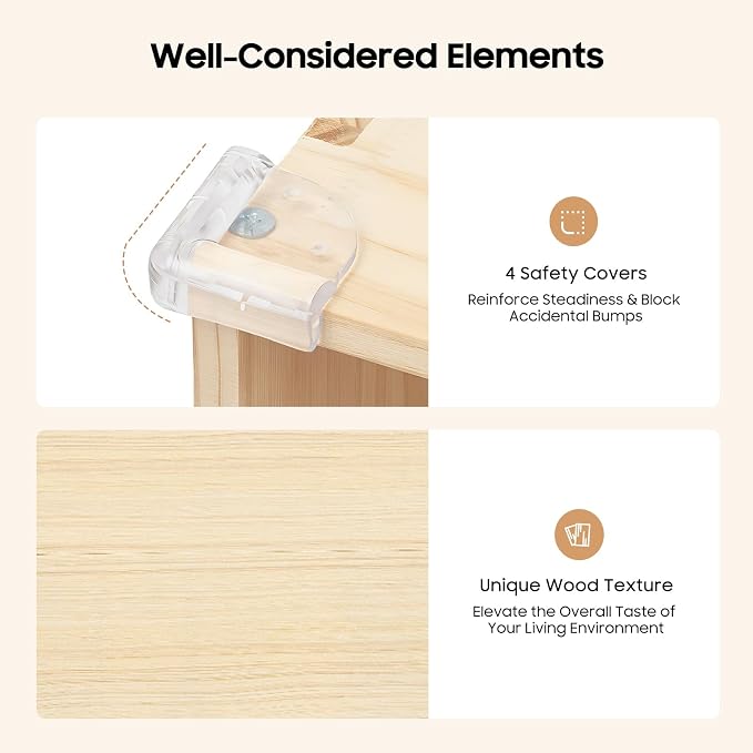10 Cube Storage Shelf, 2-Tier Solid Wood Cube Storage Organizer, Vertical or - Image 8