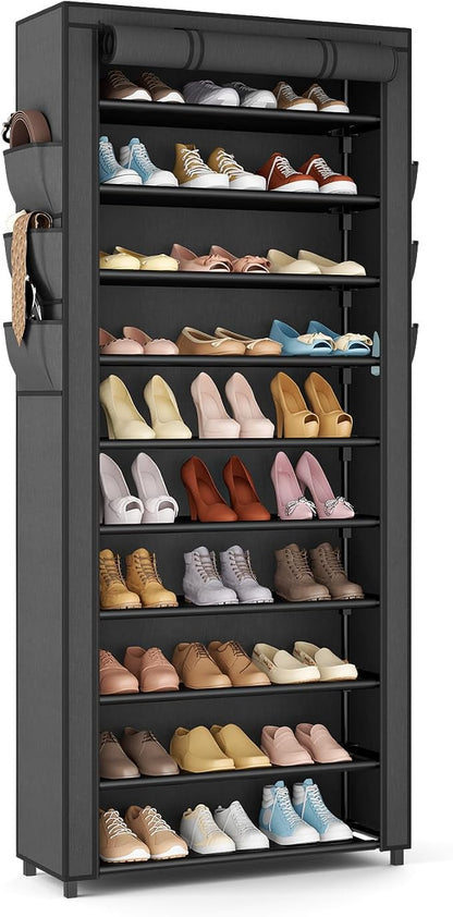 VTRIN Vertical Narrow Shoe Rack Organizer Tall Shoe Rack by VTRIN