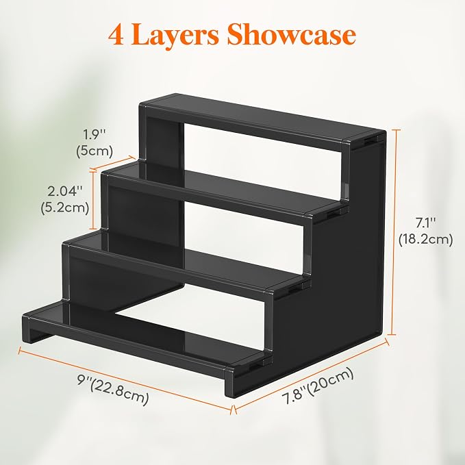 Lifewit Cologne Organizer for Men, 4 Tier Plastic Perfume Stand, Tool-free - Image 6