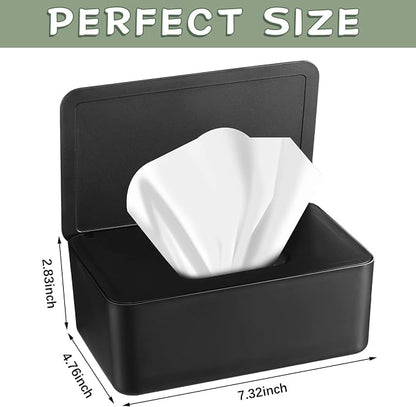 Newtay Dryer Sheet Holder with Hinged Lid, Plastic Dryer Sheet Dispenser - Image 2