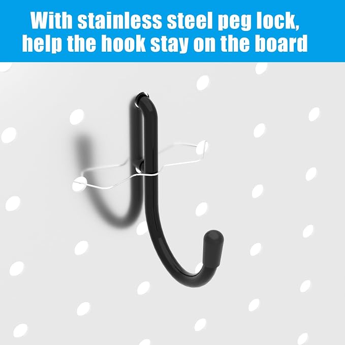 157 PCS Extra Thick Pegboard Hook Set, Metal Pegboard Accessory Organizer - Image 8