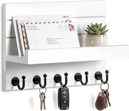 HONJIN Key Holder for Wall: Easy Installation Mail Organizer Wall Mount Hanging by HONJIN